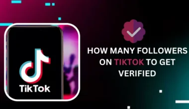Graphic illustrating TikTok logo with text about follower requirements for verification.