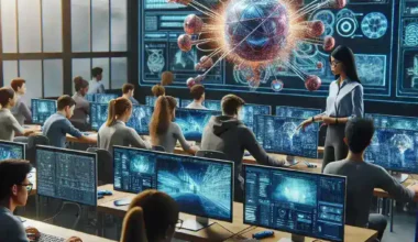 "Students engaging in hands-on Unreal Engine training at a high school program hosted by Epic Games, enhancing their skills in game development and 3D design."