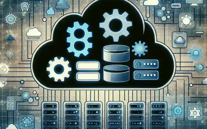 "Infographic illustrating various machine learning model hosting services and deployment solutions, showcasing options for cloud, on-premises, and hybrid environments."